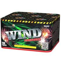 Батарея салютов (0,8"х100) 7 эфф Wind